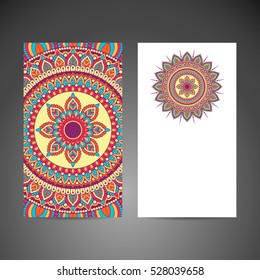 Business card. Vintage decorative elements.