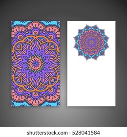 Business card. Vintage decorative elements.