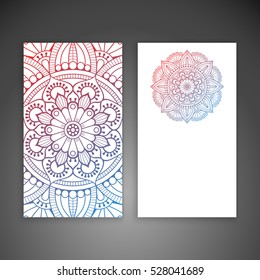 Business card. Vintage decorative elements.