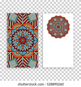 Business card. Vintage decorative elements.