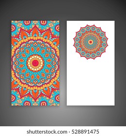 Business card. Vintage decorative elements.