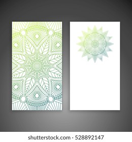 Business card. Vintage decorative elements.