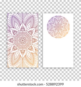 Business card. Vintage decorative elements.