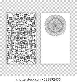 Business card. Vintage decorative elements.