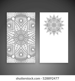 Business card. Vintage decorative elements.