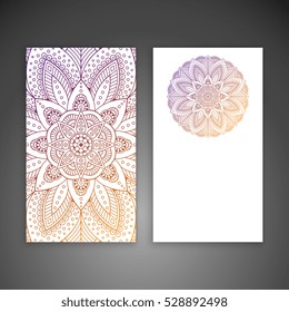 Business card. Vintage decorative elements.