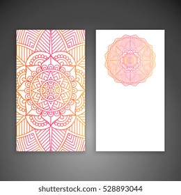 Business card. Vintage decorative elements.