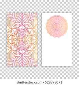 Business card. Vintage decorative elements.