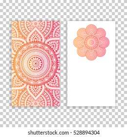 Business card. Vintage decorative elements.