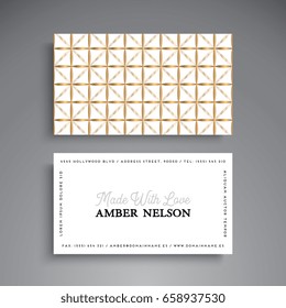 Business Card. Vintage decorative elements. Ornamental floral business cards, oriental pattern, vector illustration