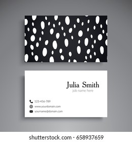 Business Card. Vintage decorative elements. Ornamental floral business cards, oriental pattern, vector illustration