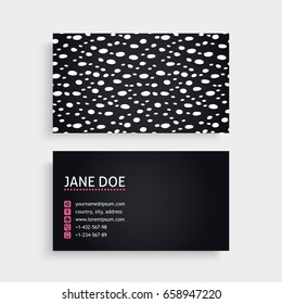 Business Card. Vintage decorative elements