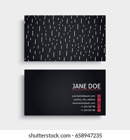 Business Card. Vintage decorative elements