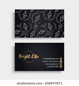 Business Card. Vintage decorative elements