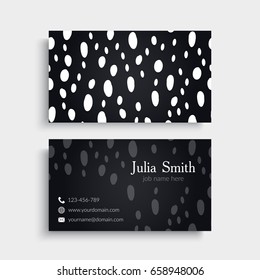Business Card. Vintage decorative elements