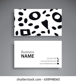 Business Card. Vintage decorative elements