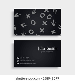 Business Card. Vintage decorative elements