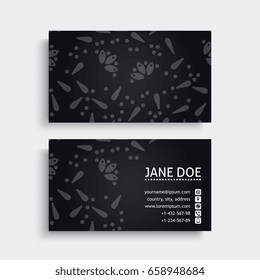 Business Card. Vintage decorative elements