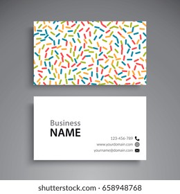 Business Card. Vintage decorative elements