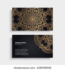 Business Card. Vintage decorative elements