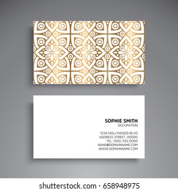 Business Card. Vintage decorative elements