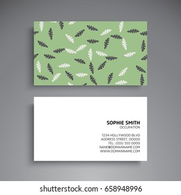 Business Card. Vintage decorative elements
