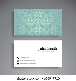 Business Card. Vintage decorative elements