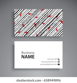 Business Card. Vintage decorative elements