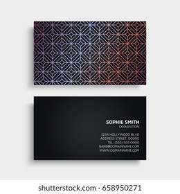 Business Card. Vintage decorative elements