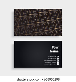 Business Card. Vintage decorative elements