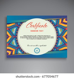 Business Card. Vintage decorative elements. Ornamental floral business cards or invitation with mandala