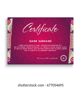 Business Card. Vintage decorative elements. Ornamental floral business cards or invitation with mandala