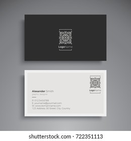 Business Card. Vintage decorative elements. Ornamental floral business cards or invitation with mandala