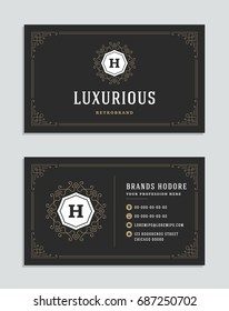 Business card vintage ornament style and luxury logo vector template. Retro elegant flourishes ornamental frames design. Business card vintage ornament style and luxury logo vector template. Retro elegant flourishes ornamental frames design.