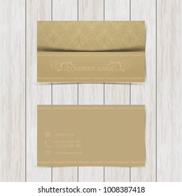 business card in vintage style