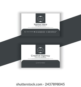 Business card, visiting card design template