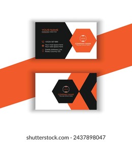 Business card, visiting card design template