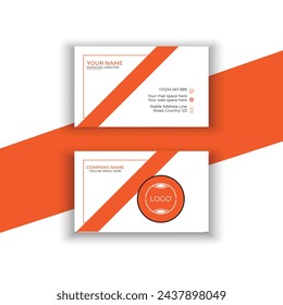 Business card, visiting card design template