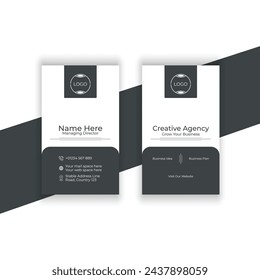 Business card, visiting card design template