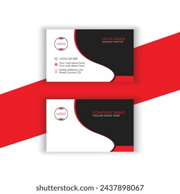 Business card, visiting card design template