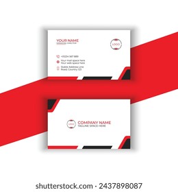 Business card, visiting card design template
