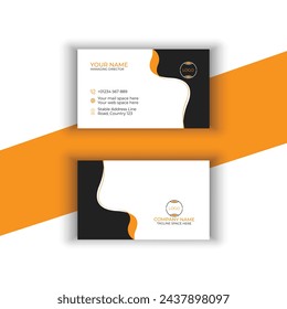 Business card, visiting card design template