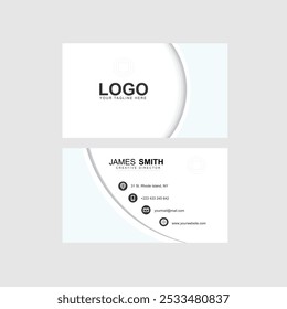 Business card or visiting card design template