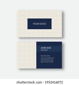 Business Card or Visiting Card Template. 
