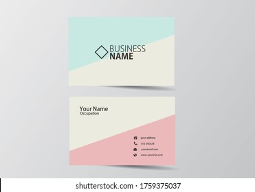  tarjeta de visita. plantilla de tarjeta visitadora dos lados

