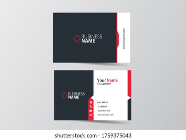  business card. visiting card template two sides
