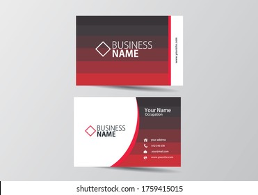  business card. visiting card template two sides
