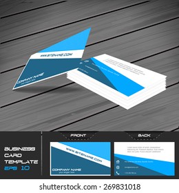 Business card or visiting card template/vector illustration with front and back side, design for your personal or business presentation