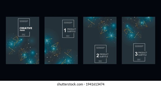 Business card for wallpaper design. Vector illustration graphic design elements. Abstract modern print set. Business card. Web connect design set templates