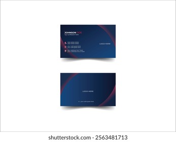 Business Card,Double Sided Vector Design